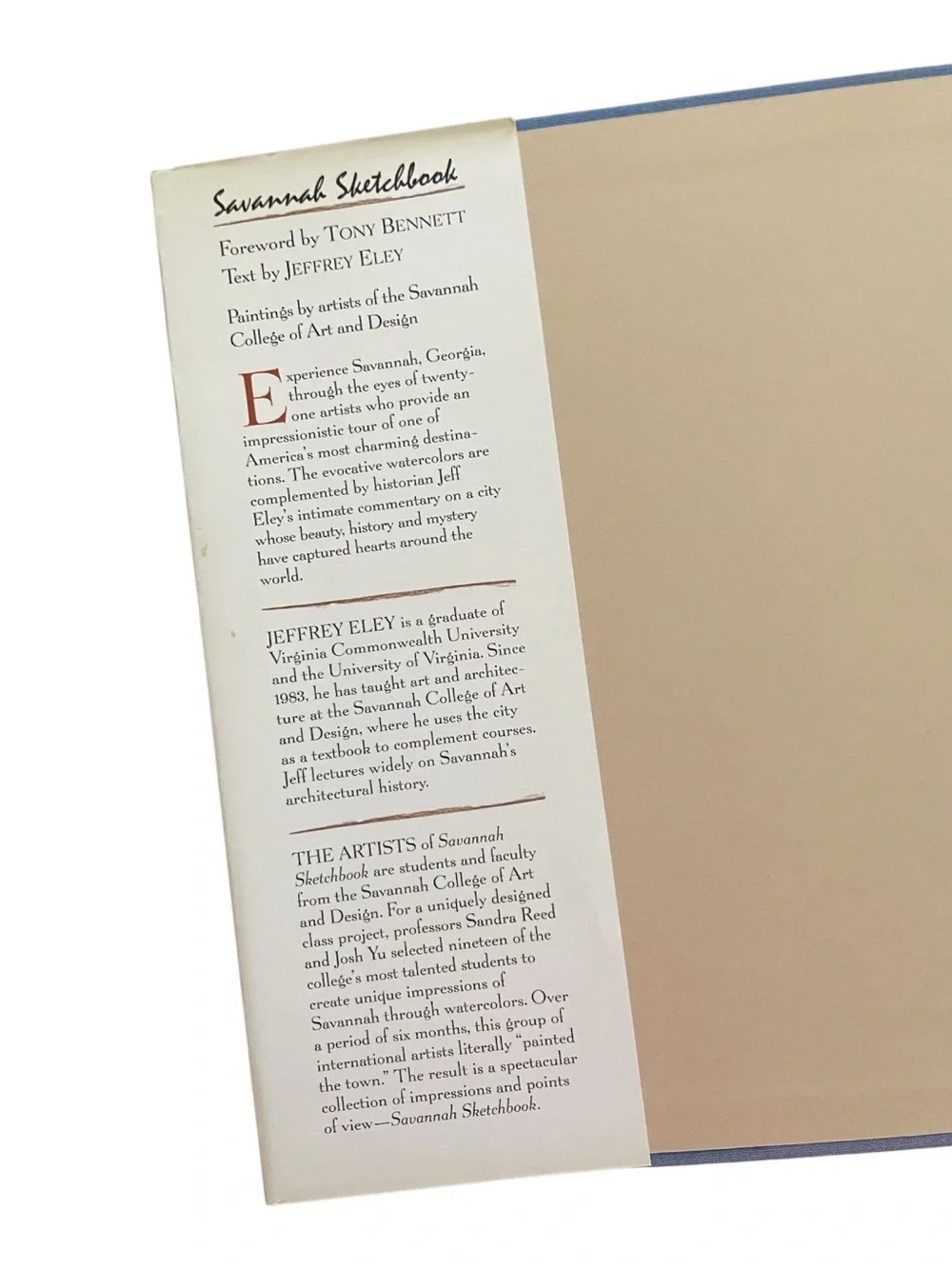 “Savannah Sketchbook” by Jeffry Eley & Tony Bennett SCAD Artwork HCDJ